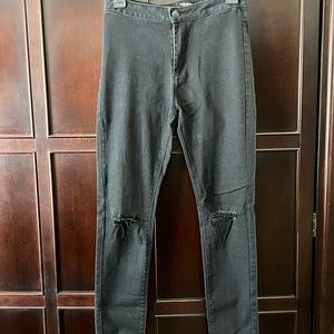 American Bazi Black Distressed Jean - Size 3
